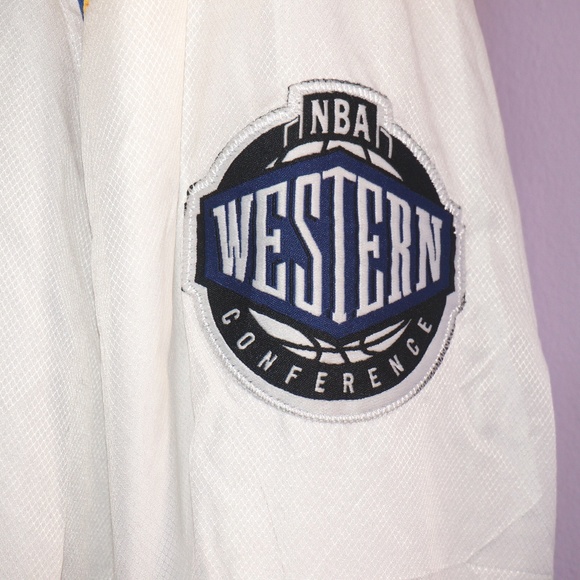NBA Golden State Warriors White and Yellow Jacket - Picture 6 of 8